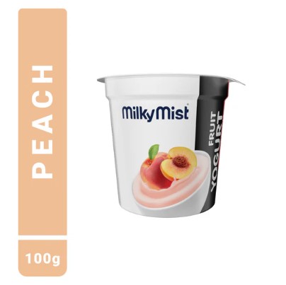 Milky mist yogurt peach 100g